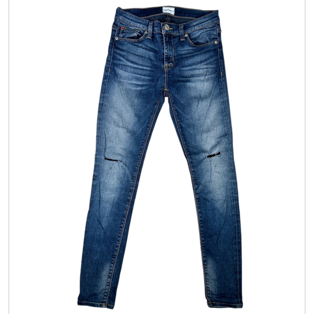 HUDSON Jeans Skinny Stretchable  Distressed Ripped Denim Pants Women's Size 26